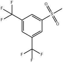 3,5-BIS(TRIFLUOROMETHYL)PHENYLMETHYLSULFONE 结构式