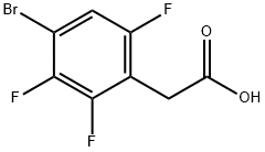 4-溴-2,3,6-三氟苯乙酸 结构式