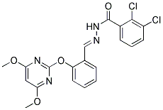 N-[1-AZA-2-[2-[(4,6-DIMETHOXYPYRIMIDIN-2-YL)OXY]PHENYL]ETHENYL]-2,3-DICHLOROBENZAMIDE 结构式