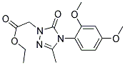ETHYL 2-[4-(2,4-DIMETHOXYPHENYL)-3-METHYL-5-OXO-4,5-DIHYDRO-1H-1,2,4-TRIAZOL-1-YL]ACETATE 结构式
