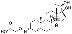 4-PREGNEN-17,20-BETA-DIOL-3-ONE-3-CARBOXYMETHYLOXIME 结构式
