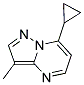 7-CYCLOPROPYL-3-METHYLPYRAZOLO[1,5-A]PYRIMIDINE 结构式