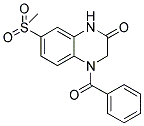 4-Benzoyl-7-(methylsulfonyl)-3,4-dihydroquinoxalin-2(1H)-one 结构式