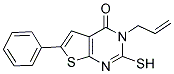 3-ALLYL-2-MERCAPTO-6-PHENYLTHIENO[2,3-D]PYRIMIDIN-4(3H)-ONE 结构式