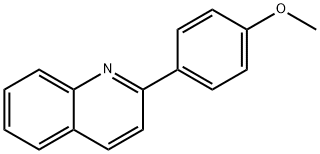 2-(4-甲氧基苯基)喹啉 结构式