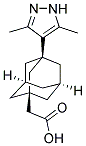 [3-(3,5-DIMETHYL-1H-PYRAZOL-4-YL)-ADAMANTAN-1-YL]-ACETIC ACID 结构式