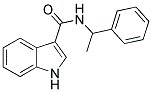 N-(1-PHENYLETHYL)-1H-INDOLE-3-CARBOXAMIDE 结构式