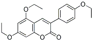 5,7-DIETHOXY-3-(4'-ETHOXYPHENYL)-4-COUMARIN 结构式