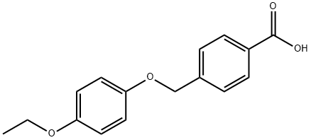 4-[(4-乙氧基苯氧基)甲基]苯甲酸 结构式