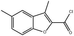 3,5-DIMETHYL-BENZOFURAN-2-CARBONYL CHLORIDE 结构式