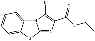 3-溴苯并[D]咪唑并[2,1-B]噻唑-2-甲酸乙酯 结构式