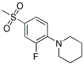 1-[2-FLUORO-4-(METHYLSULFONYL)PHENYL]PIPERIDINE 结构式