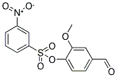 3-NITRO-BENZENESULFONIC ACID 4-FORMYL-2-METHOXY-PHENYL ESTER 结构式