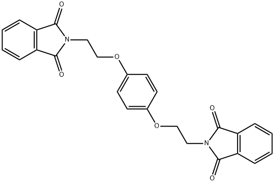 2-(2-(4-[2-(1,3-DIOXO-1,3-DIHYDRO-2H-ISOINDOL-2-YL)ETHOXY]PHENOXY)ETHYL)-1H-ISOINDOLE-1,3(2H)-DIONE 结构式