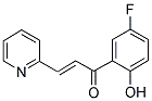 1-(5-FLUORO-2-HYDROXYPHENYL)-3-(PYRID-2-YL)-PROP-2-EN-1-ONE 结构式