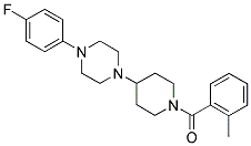 4-(4-(4-FLUOROPHENYL)PIPERAZIN-1-YL)-1-(2-METHYLBENZOYL)PIPERIDINE 结构式