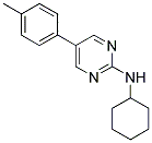 N-CYCLOHEXYL-5-(4-METHYLPHENYL)PYRIMIDIN-2-AMINE 结构式