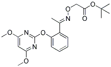 [2-AZA-3-[2-[(4,6-DIMETHOXYPYRIMIDIN-2-YL)OXY]PHENYL]-1-OXABUT-2-ENYL]ACETIC ACID, TERT-BUTYL ESTER 结构式