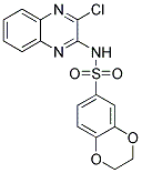 2,3-DIHYDRO-BENZO[1,4]DIOXINE-6-SULFONIC ACID (3-CHLORO-QUINOXALIN-2-YL)-AMIDE 结构式