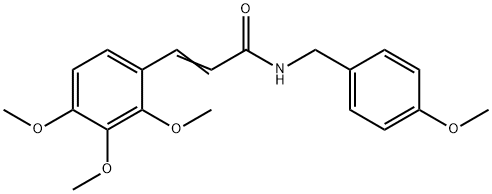 N-(4-METHOXYBENZYL)-3-(2,3,4-TRIMETHOXYPHENYL)ACRYLAMIDE 结构式