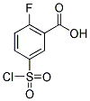 5-(CHLOROSULFONYL)-2-FLUOROBENZOIC ACID 结构式