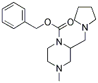 4-METHYL-2-PYRROLIDIN-1-YLMETHYL-PIPERAZINE-1-CARBOXYLIC ACID BENZYL ESTER 结构式