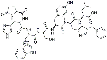 (D-HIS(BZL)6)-LHRH (1-7) 结构式