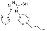 4-(4-BUTYL-PHENYL)-5-THIOPHEN-2-YL-4H-[1,2,4]TRIAZOLE-3-THIOL 结构式