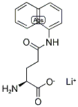 GAMMA-L-GLUTAMYL-ALPHA-NAPHTHYLAMIDE LITHIUM SALT 结构式