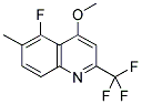 5-FLUORO-4-METHOXY-6-METHYL-2-(TRIFLUOROMETHYL)QUINOLINE 结构式