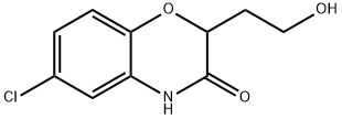 6-CHLORO-2-(2-HYDROXY-ETHYL)-4H-BENZO[1,4]OXAZIN-3-ONE 结构式