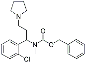 1-PYRROLIDIN-3-(2'-CHLOROPHENYL)-3-(N-CBZ-N-METHYL)AMINO-PROPANE 结构式