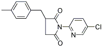 1-(5-Chloropyridin-2-yl)-3-(4-methylbenzyl)pyrrolidine-2,5-dione 结构式