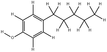 4-N-PENTYLPHENOL-D16 结构式