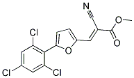 2-CYANO-3-[5-(2,4,6-TRICHLORO-PHENYL)-FURAN-2-YL]-ACRYLIC ACID METHYL ESTER 结构式