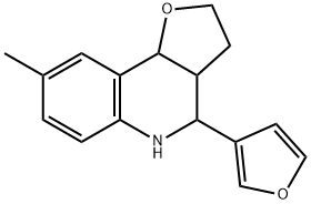 4-(呋喃-2-基)-8-甲基-2,3,3A,4,5,9B-六氢呋喃[3,2-C]喹啉 结构式