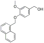 [3-METHOXY-4-(1-NAPHTHYLMETHOXY)PHENYL]METHANOL 结构式