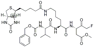 Z-VAL-LYS(BIOTIN)-ASP(OME)-FLUOROMETHYLKETONE 结构式