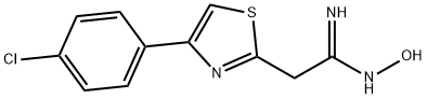 2-[4-(4-CHLOROPHENYL)-1,3-THIAZOL-2-YL]-N'-HYDROXYETHANIMIDAMIDE 结构式