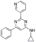 N-CYCLOPROPYL-6-PHENYL-2-PYRIDIN-3-YLPYRIMIDIN-4-AMINE 结构式