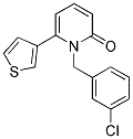 1-(3-CHLOROBENZYL)-6-THIEN-3-YLPYRIDIN-2(1H)-ONE 结构式