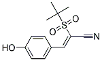 2-((TERT-BUTYL)SULFONYL)-3-(4-HYDROXYPHENYL)PROP-2-ENENITRILE 结构式