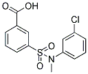 3-[(3-CHLORO-PHENYL)-METHYL-SULFAMOYL]-BENZOIC ACID 结构式