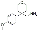 C-[4-(4-METHOXY-PHENYL)-TETRAHYDRO-PYRAN-4-YL]-METHYLAMINE 结构式