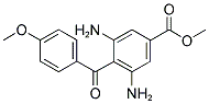 3,5-Diamino-4-(4-methoxyphenylcarbonyl)-benzoic acid methyl ester 结构式