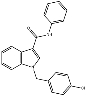 1-(4-Chlorobenzyl)-N-phenyl-1H-indole-3-carboxamide 结构式