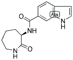 (D)-N-(HEXAHYDRO-(1H)-AZEPIN-2-ON-3-YL)INDOLE-6-CARBOXAMIDE 结构式
