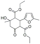 DIETHYL 4-HYDROXY-4-METHYL-2-(5-METHYL-2-FURYL)-6-OXOCYCLOHEXANE-1,3-DICARBOXYLATE 结构式