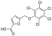 5-PENTACHLOROPHENYLOXYMETHYL-FURAN-2-CARBOXYLIC ACID 结构式