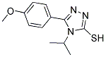 4-ISOPROPYL-5-(4-METHOXY-PHENYL)-4H-[1,2,4]TRIAZOLE-3-THIOL 结构式